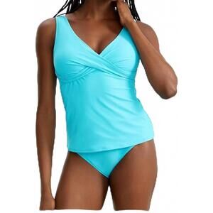 NEW SUNSETS INC. women's tier elsie tankini in by the sea
